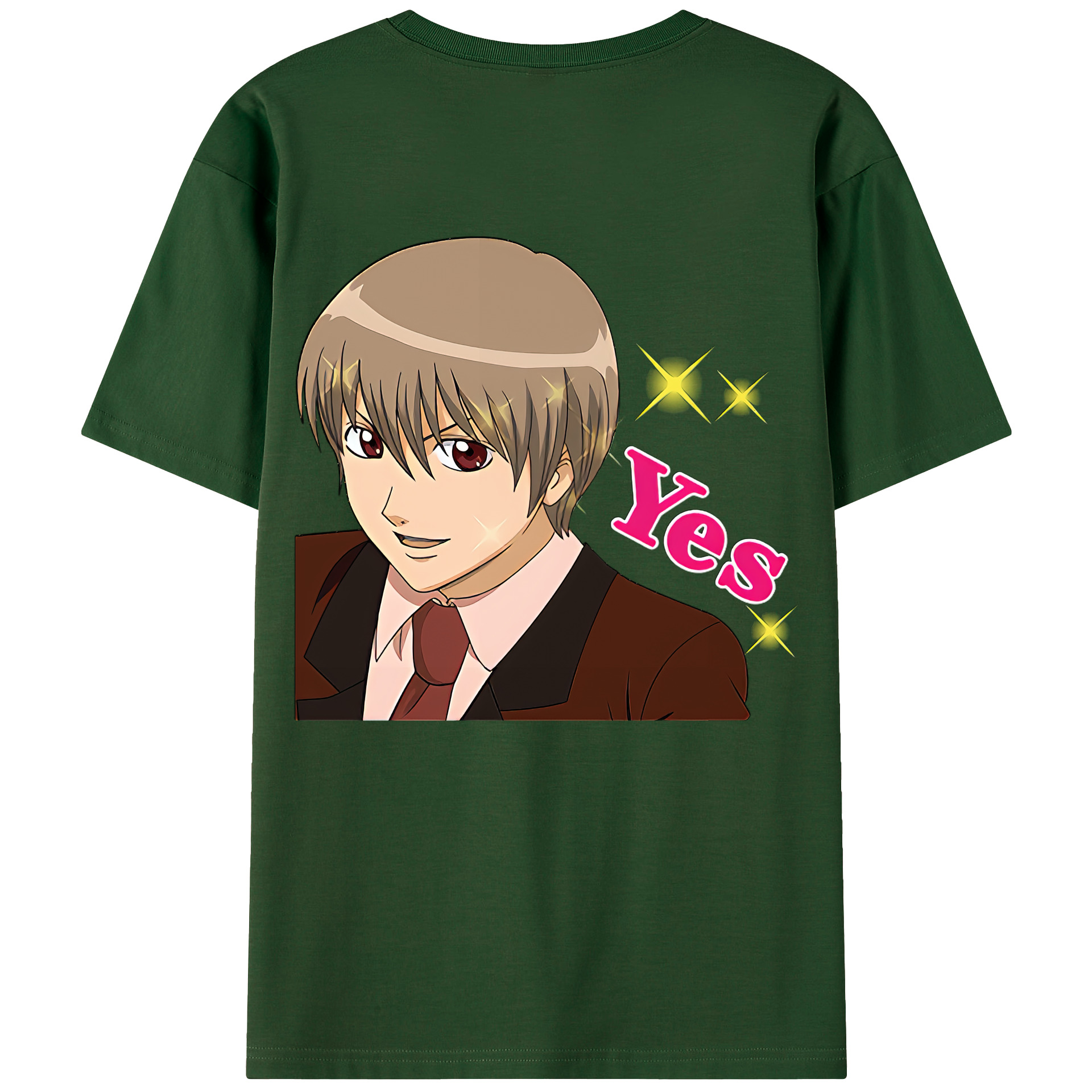 （画像用） ぎんたま 坂田銀時（さかたぎんとき） 神楽 志村新八（しむら しんぱち） GINTAMA Sakata Gintoki Kagura Shimura Shinpachi 綿100％半袖Tシャツ（背面プリント）